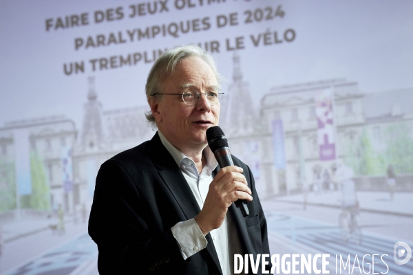 Conference presse Vélo et JO2024 Mairie de Paris et Seine Saint Denis