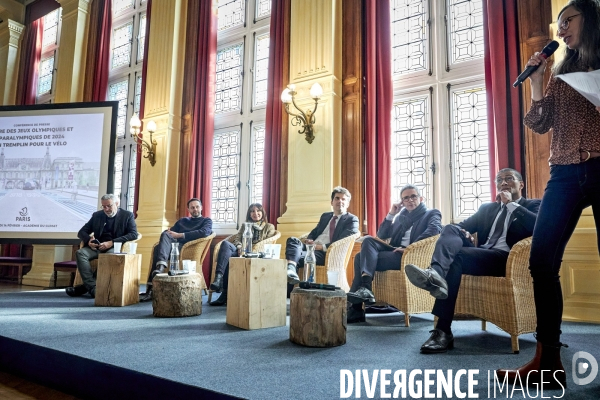 Conference presse Vélo et JO2024 Mairie de Paris et Seine Saint Denis