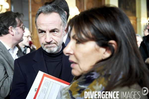 Conference presse Vélo et JO2024 Mairie de Paris et Seine Saint Denis