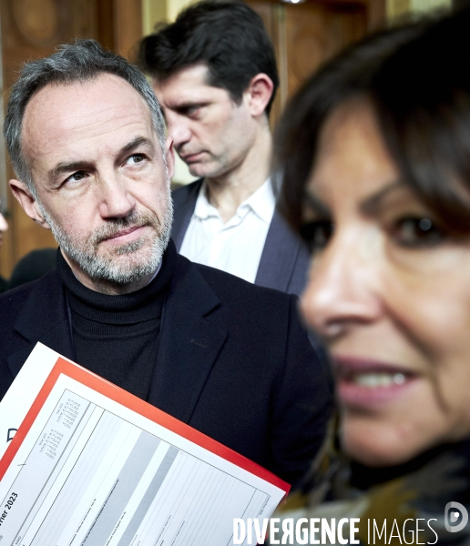 Conference presse Vélo et JO2024 Mairie de Paris et Seine Saint Denis