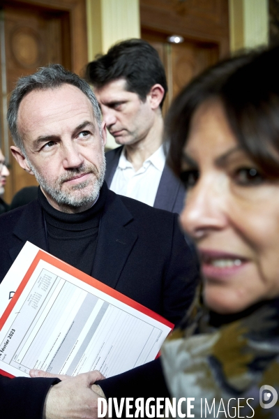 Conference presse Vélo et JO2024 Mairie de Paris et Seine Saint Denis