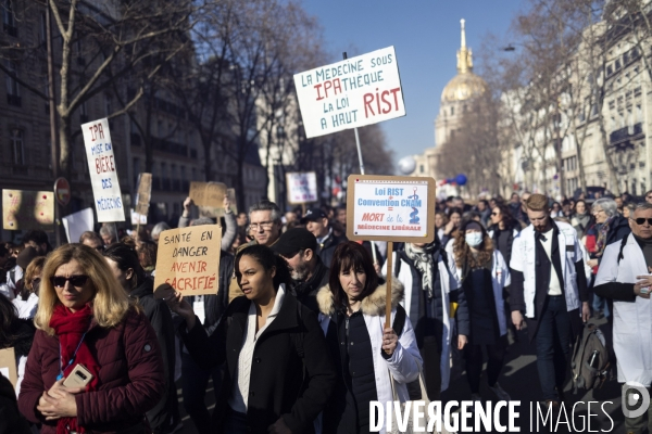 Manifestation des médecins libéraux contre l IPA