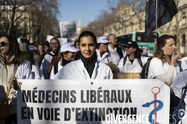Manifestation des médecins libéraux contre l IPA