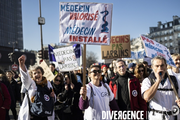 Manifestation des médecins libéraux contre l IPA