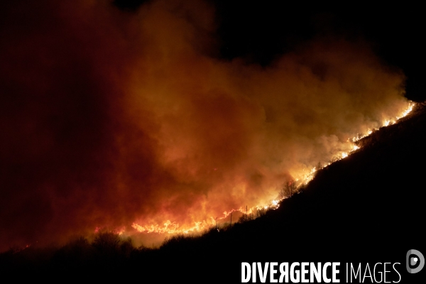 Feu d hiver en Cévennes ardèchoise