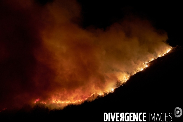 Feu d hiver en Cévennes ardèchoise