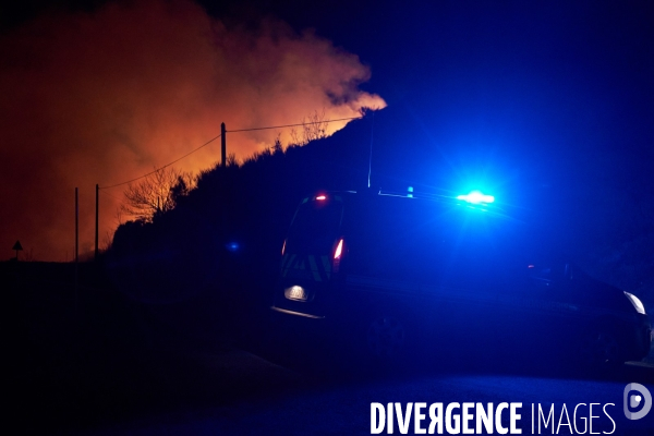 Feu d hiver en Cévennes ardèchoise