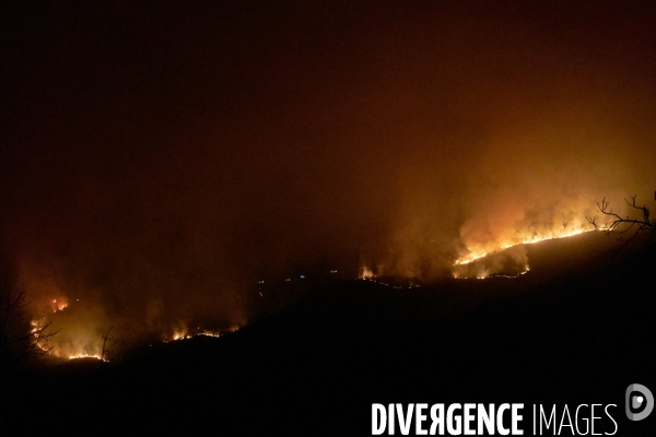 Feu d hiver en Cévennes ardèchoise