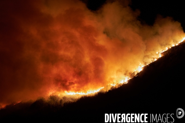 Feu d hiver en Cévennes ardèchoise