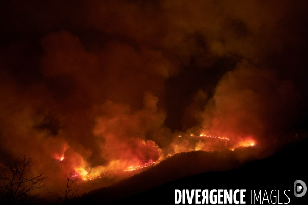 Feu d hiver en Cévennes ardèchoise