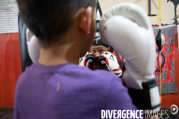 Boxe thaïlandaise. Eyes on Mainstreet