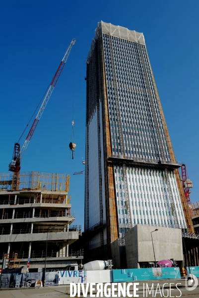 La tour Pleyel en travaux