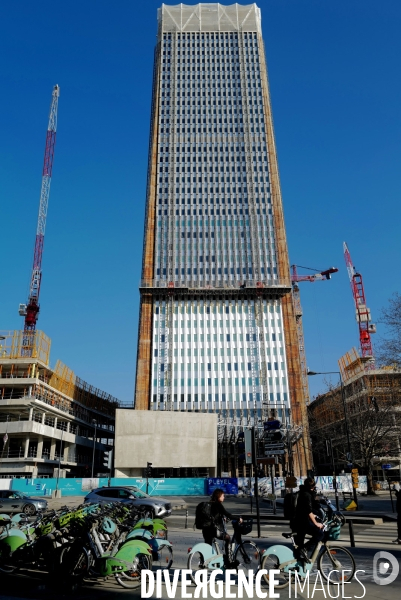 La tour Pleyel en travaux