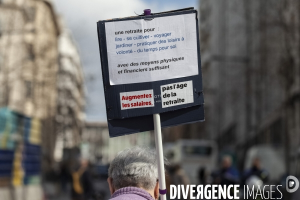 Cinquième manifestation contre la réforme des retraites à Marseille