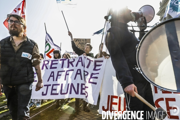 Bordeaux, 5ème manifestation contre la Réforme des Retraites