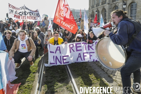 Bordeaux, 5ème manifestation contre la Réforme des Retraites