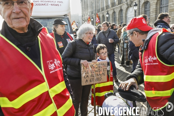 Bordeaux, 5ème manifestation contre la Réforme des Retraites
