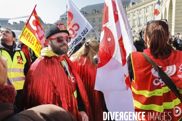 Bordeaux, 5ème manifestation contre la Réforme des Retraites