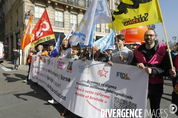 Bordeaux, 5ème manifestation contre la Réforme des Retraites