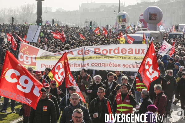 Bordeaux, 5ème manifestation contre la Réforme des Retraites