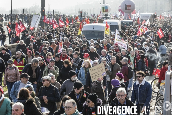 Bordeaux, 5ème manifestation contre la Réforme des Retraites