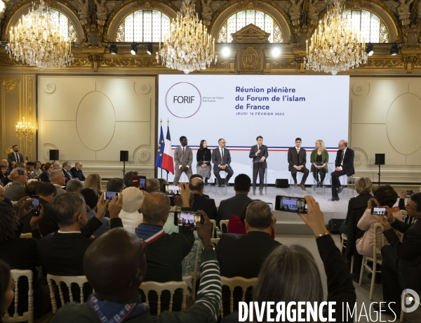 Réunion pleinière du FORIF à l Elysée.