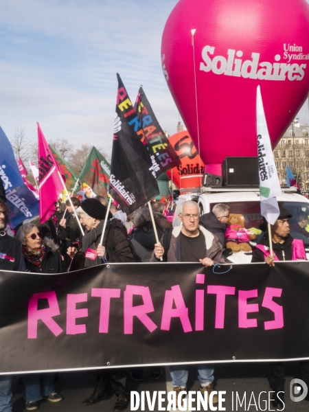 Manifestation du 16 fevrier 2023 contre la reforme des retraites