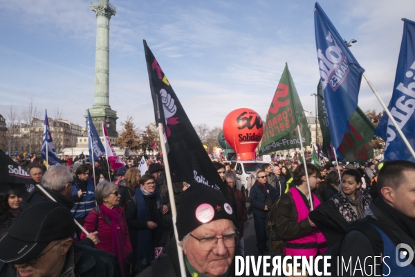 Manifestation du 16 fevrier 2023 contre la reforme des retraites