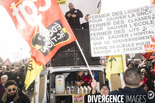 Manifestation du 16 fevrier 2023 contre la reforme des retraites