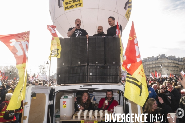 Manifestation du 16 fevrier 2023 contre la reforme des retraites