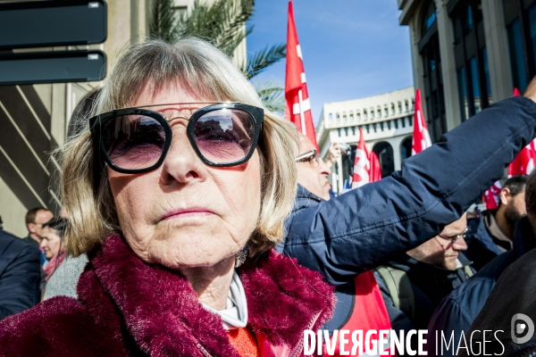 Melechon a Montpellier, 5eme Manifestation contre la reforme des Retraites