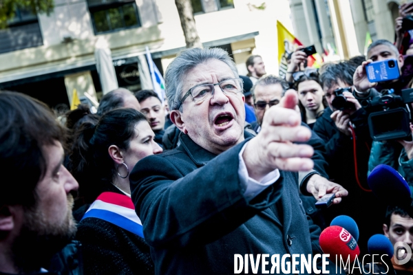 Melechon a Montpellier, 5eme Manifestation contre la reforme des Retraites