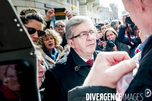 Melechon a Montpellier, 5eme Manifestation contre la reforme des Retraites