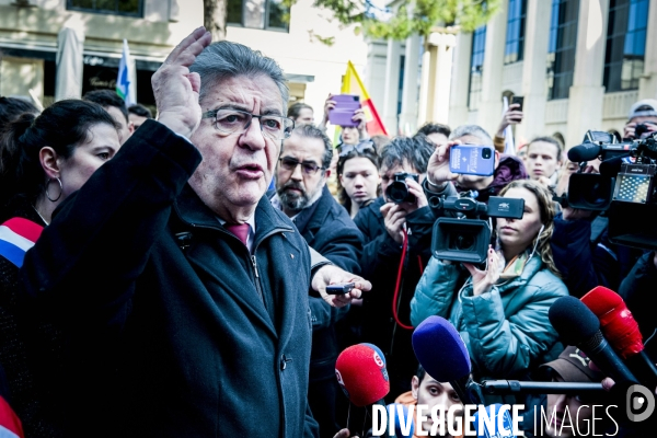 Melechon a Montpellier, 5eme Manifestation contre la reforme des Retraites