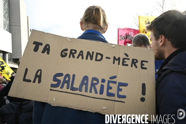 LA MANIFESTATION CONTRE LA REFORME DES RETRAITES, PARIS le 16/02/2023, 5e journée de mobilisation