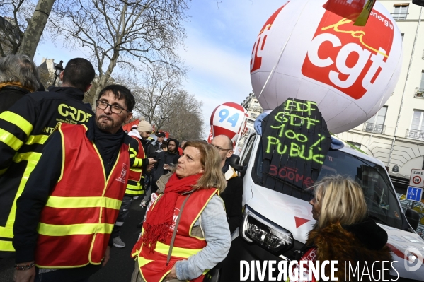 LA MANIFESTATION CONTRE LA REFORME DES RETRAITES, PARIS le 16/02/2023, 5e journée de mobilisation