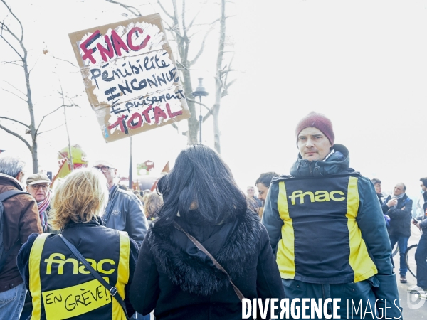 LA MANIFESTATION CONTRE LA REFORME DES RETRAITES, PARIS le 16/02/2023, 5e journée de mobilisation