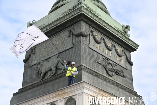 LA MANIFESTATION CONTRE LA REFORME DES RETRAITES, PARIS le 16/02/2023, 5e journée de mobilisation