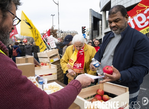 LA MANIFESTATION CONTRE LA REFORME DES RETRAITES, PARIS le 16/02/2023, 5e journée de mobilisation