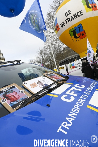 LA MANIFESTATION CONTRE LA REFORME DES RETRAITES, PARIS le 16/02/2023, 5e journée de mobilisation