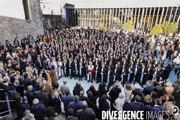 éric Dupond-Moretti à l école Nationale de la Magistrature de Bordeaux