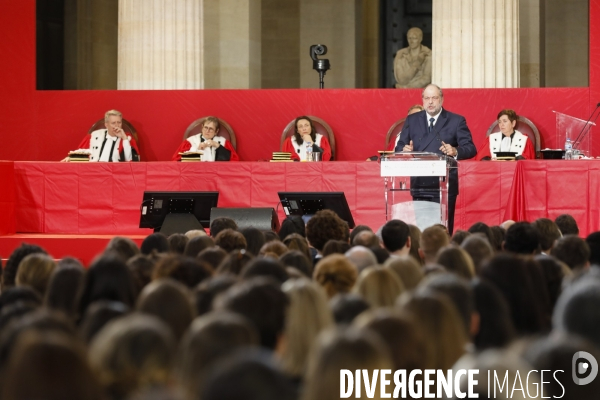 éric Dupond-Moretti à l école Nationale de la Magistrature de Bordeaux