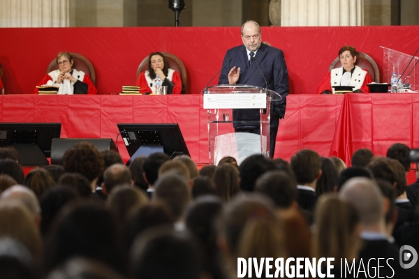 éric Dupond-Moretti à l école Nationale de la Magistrature de Bordeaux