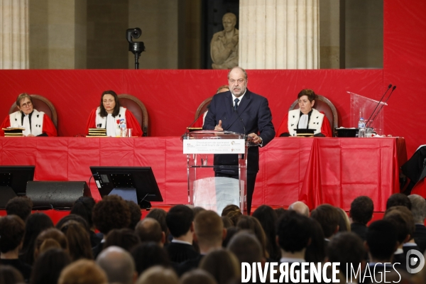 éric Dupond-Moretti à l école Nationale de la Magistrature de Bordeaux