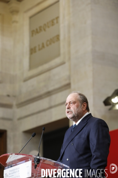 éric Dupond-Moretti à l école Nationale de la Magistrature de Bordeaux