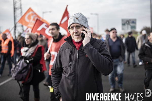 Manifestation contre la réforme des retraites.