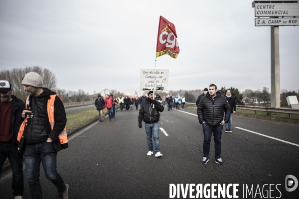 Manifestation contre la réforme des retraites.