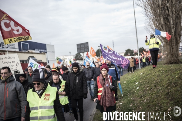 Manifestation contre la réforme des retraites.