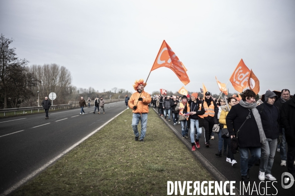 Manifestation contre la réforme des retraites.