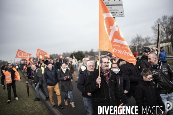 Manifestation contre la réforme des retraites.